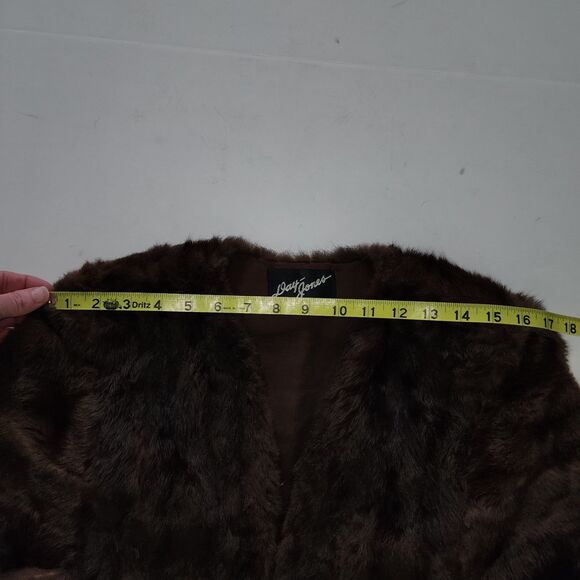 Vintage Day-Jones Dark Brown Mink Fur Stole Shoulder Wrap - Picture 13 of 14